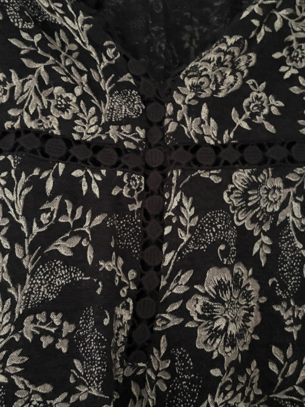 Lucky Brand Black Floral Lace-Trim Sleeveless Camisole - Picture 4 of 5